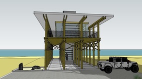 PoleHouse, waterfront residential design by pensacola architect d.l.stenstrom
