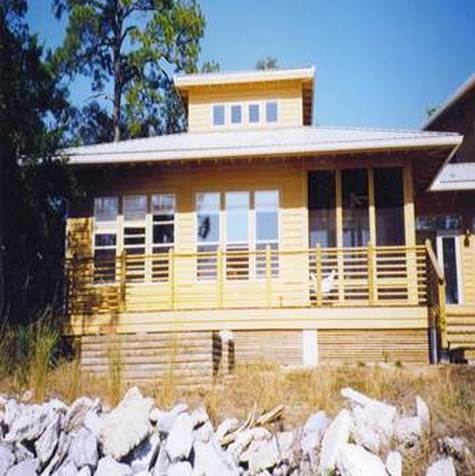 BreezeHouse, exterior, rear view, by pensacola architect d.l.stenstrom