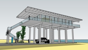PrecastHouse, waterfront residential design by pensacola architect d.l.stenstrom