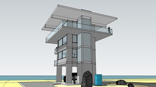 TowerHouse, waterfront residential design by pensacola architect d.l.stenstrom