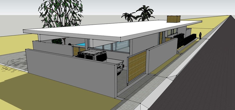 RoadHouse, exterior, front view, by pensacola architect d.l.stenstrom