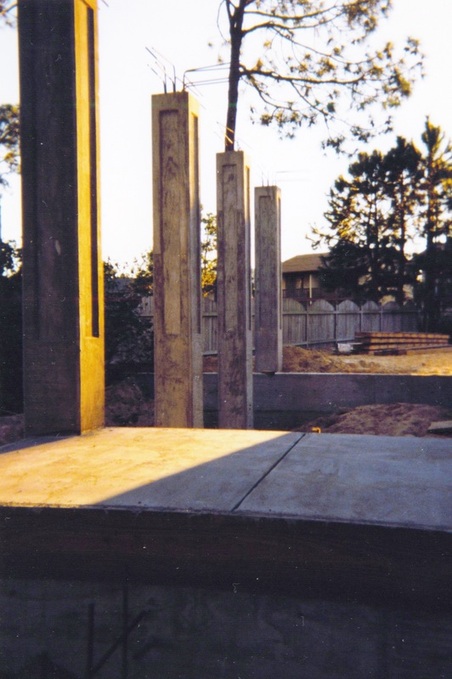 TidalHouse, exterior, side view, under construction, by pensacola architect d.l.stenstrom