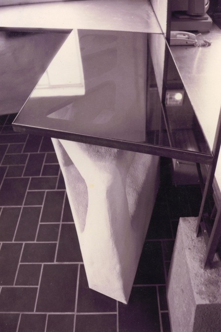 Rural Dogs office interiors, desk detail, by pensacola architect d.l.stenstrom