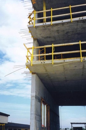 17, exterior, rear view, construction detail